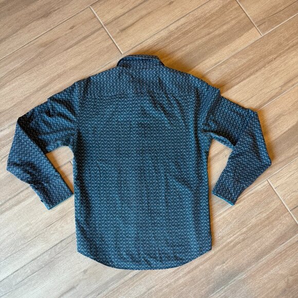 Classic Fit Men’s Patterned Button Down – Penguin – Men’s L - Picture 3 of 3